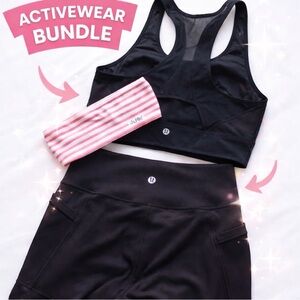 Lululemon Activewear Bundle – Size 8 + JUNK Headband